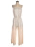 Aqua Metallic Ivory Jumpsuit Size M - photo 1