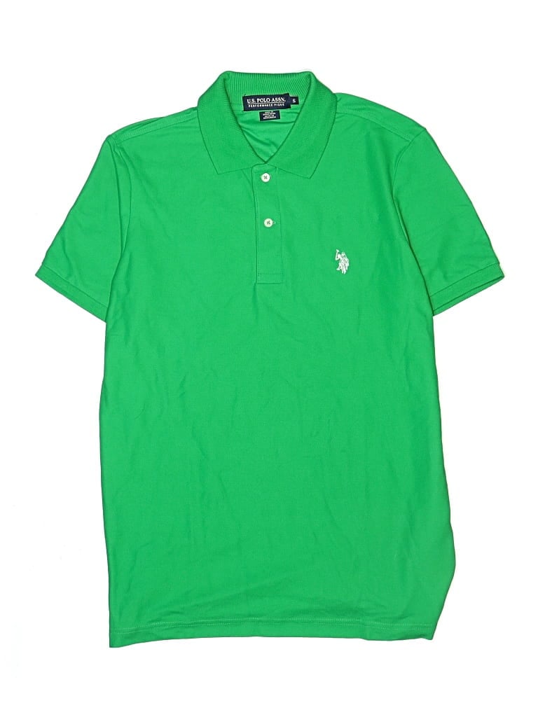 Pre-owned U.s. Polo Assn Kids' Short Sleeve Top Green Tops