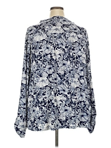 White Mark Long Sleeve Blouse (view 2)