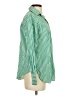 MNG Stripes Green 3/4 Sleeve Button-Down Shirt Size 2 - photo 4