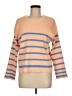 Lumiere 100% Polyester Stripes Orange Pullover Sweater Size M - photo 1