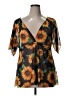 Unbranded Black Short Sleeve Blouse Size 1X - photo 1