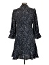 DKNY 100% Polyester Animal Print Black Casual Dress Size 10 - photo 2