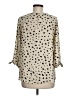 Papermoon 100% Polyester Ivory 3/4 Sleeve Blouse Size M - photo 2