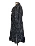 DKNY 100% Polyester Animal Print Black Casual Dress Size 10 - photo 5