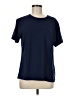Nine Britton Solid Blue Short Sleeve T-Shirt Size M - photo 1