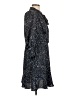 DKNY 100% Polyester Animal Print Black Casual Dress Size 10 - photo 4
