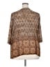 Catherines Print Brown Kimono Size 2XWP - photo 2