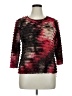 Elementz Burgundy 3/4 Sleeve Top Size XL Petite - photo 1