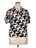 Unbranded Houndstooth Ivory Short Sleeve Blouse Size XL (estimated) - photo 1