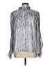 TCEC 100% Polyester Silver Long Sleeve Blouse Size L - photo 1