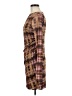 Assorted Brands Plaid Brown Casual Dress Size M - photo 5