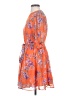 Code x Mode 100% Polyester Floral Orange Casual Dress Size S - photo 5