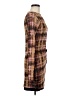 Assorted Brands Plaid Brown Casual Dress Size M - photo 4