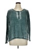 True Craft Metallic Teal Pullover Sweater Size 0X - photo 1