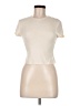 Shein Ivory Short Sleeve Turtleneck Size 6 - photo 1