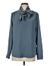 Unbranded 100% Polyester Blue Long Sleeve Blouse Size M - photo 1