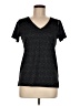 Reebok 100% Polyester Tweed Black Short Sleeve T-Shirt Size M - photo 1