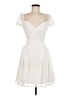 Shein White Cocktail Dress Size 6 - photo 1