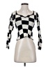 Assorted Brands Checkered-gingham Black Pullover Sweater Size XS (estimated) - photo 1