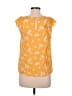Everly 100% Rayon Yellow Short Sleeve Blouse Size M - photo 2