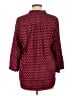 Elizabeth McKay Red 3/4 Sleeve Silk Top Size 10 - photo 2