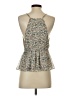 En Creme 100% Polyester Green Sleeveless Blouse Size S - photo 2