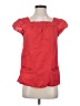 Theory Red Short Sleeve Blouse Size S - photo 1