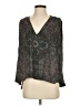 Free People 100% Polyester Gray Long Sleeve Blouse Size S - photo 1