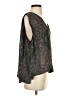 Free People 100% Polyester Gray Long Sleeve Blouse Size S - photo 4