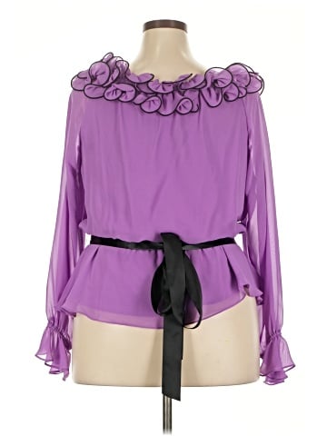 DressBarn Long Sleeve Blouse (view 2)