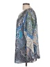 Chico's 100% Polyester Paisley Blue Long Sleeve Blouse Size Lg (2) - photo 5