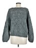 Q&A Chevron-herringbone Gray Pullover Sweater Size M - photo 2