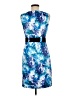 DressBarn Print Blue Cocktail Dress Size 6 - photo 2