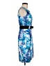 DressBarn Print Blue Cocktail Dress Size 6 - photo 4