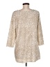 Susan Graver Tan 3/4 Sleeve Blouse Size M - photo 2