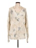 Pilcro Metallic Ivory Pullover Sweater Size L - photo 1