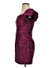 Aqua 100% Polyester Paisley Burgundy Cocktail Dress Size S - photo 5