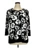 Allison Daley Black 3/4 Sleeve Blouse Size XL - photo 1
