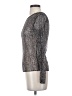 Bishop + Young 100% Polyester Metallic Silver Long Sleeve Top Size S - photo 5