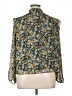 Ann Taylor LOFT 100% Polyester Teal 3/4 Sleeve Blouse Size XL - photo 2