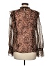 Rachel Parcell 100% Polyester Animal Print Brown Long Sleeve Blouse Size M - photo 2