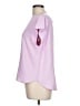 Ann Taylor 100% Polyester Pink Short Sleeve Blouse Size L - photo 6