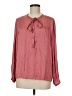 J.Crew 100% Polyester Pink Long Sleeve Blouse Size M - photo 1
