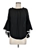 Joseph Ribkoff 100% Polyester Black 3/4 Sleeve Blouse Size 6 - photo 1
