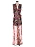 Jean-Louis Scherrer 100% Polyester Paisley Pink Jumpsuit Size L - photo 1