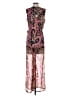 Jean-Louis Scherrer 100% Polyester Paisley Pink Jumpsuit Size L - photo 2