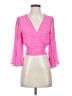 idem ditto 100% Polyester Pink 3/4 Sleeve Blouse Size S - photo 1