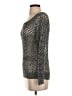 White House Black Market Metallic Gray Pullover Sweater Size S - photo 5