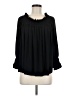 Norma Kamali Black 3/4 Sleeve Blouse Size M - photo 1